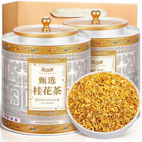 绿大师 桂花茶 烘干桂花当季新花泡茶泡水喝的花草茶清新口气罐装