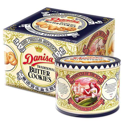 Danisa皇冠丹麦曲奇饼干576g铁罐进口黄油曲奇年货礼盒大礼包礼物