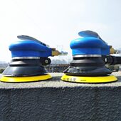 砂纸机抛光机干磨机吸尘款 汽车打蜡机5寸气动打磨机 磨灰机 款 特价