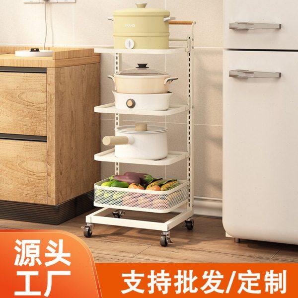 厨房锅具置物架万向轮可移动多层餐具锅盖蔬菜收纳架落地置物架子,厨房/烹饪用具,果蔬置物架/篮/框,淘宝优惠券,粉丝福利购,淘宝优惠卷