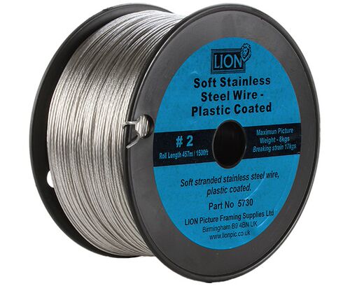 英国LION高品质五金配件STAINLESS-SOFT挂画钢丝绳画框钢丝绳装裱