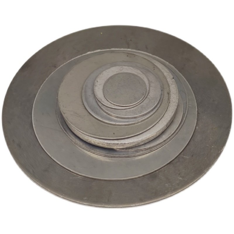 2.0厚不锈钢304圆管平面封口片蒙头片平片封头圆形焊接堵头封口盖