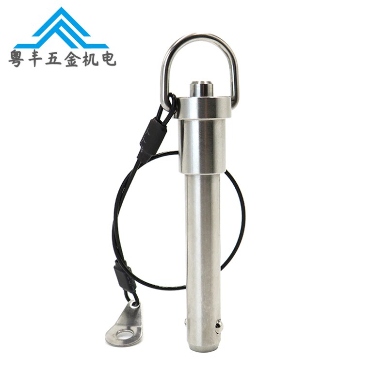 ZAA22不锈钢球头锁紧销BJ775拉环式手柄按钮快卸插销5/6/8/10/12