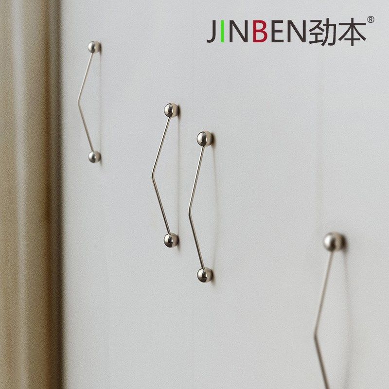 实心黄铜拉手法式轻奢圆球拉手大衣柜门把手整体橱柜子极简96孔小