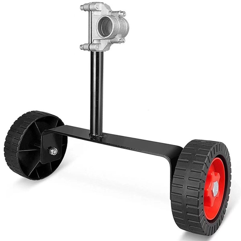 背负式侧挂式汽油割草机辅助轮手扶支撑架便携式电动打草机支撑轮