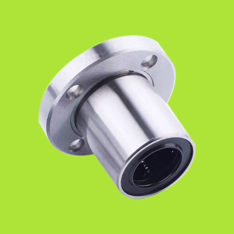 圆法兰直线轴承LMF60 LMF80 UU滑动台面光轴导轨LMF20UU LMF25UU