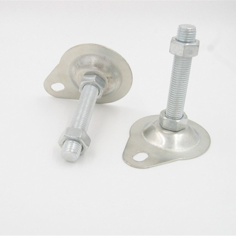 平底带孔脚杯M12耳朵支撑脚M14带耳调节地脚M16盘带孔螺栓76m