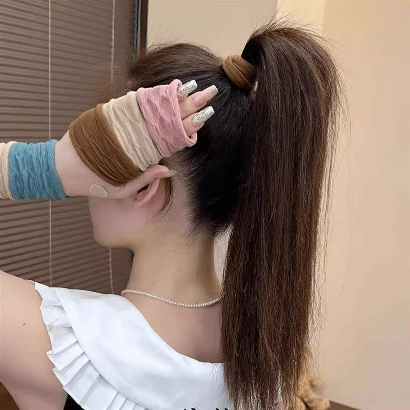 高弹力无接缝加粗皮筋女士加宽头绳马尾面膜耐用马尾发圈头饰发绳,纺织面料/辅料/配套,服装加工设备,淘宝优惠券,粉丝福利购,淘宝优惠卷