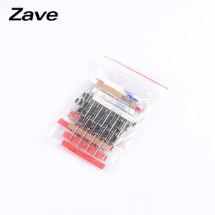 含1N4148 8种共100只 1N4007 5819 5408等 常用二极管元 5822 件包