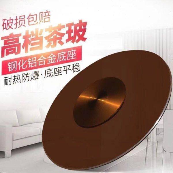 餐桌茶色钢化玻璃转盘酒店大圆桌家用转盘旋转底座圆台面桌面转盘,商业/办公家具,转盘,淘宝优惠券,粉丝福利购,淘宝优惠卷
