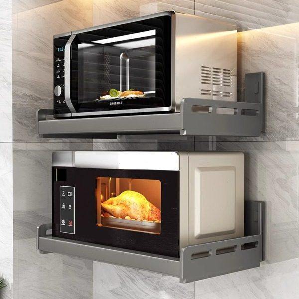 40N厨房微波炉架子置物架壁挂式多功能收纳免打孔上墙支架放烤箱,厨房/烹饪用具,微波炉置物架,淘宝优惠券,粉丝福利购,淘宝优惠卷