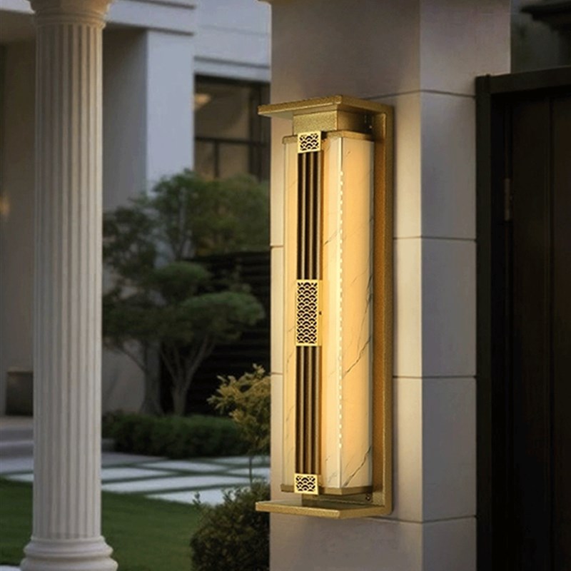 太阳能壁灯户外庭院灯别墅大门两侧柱子壁灯新中R式阳台室外墙壁