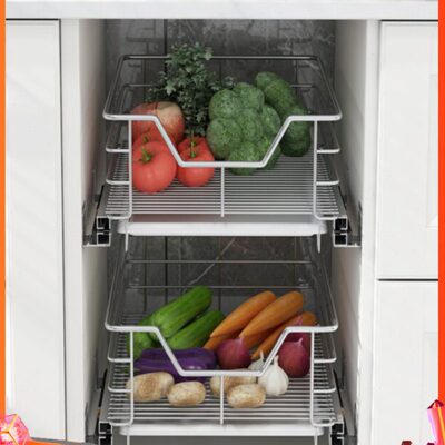 48深柜拉篮300小尺寸平蓝350橱柜拉蓝400厨房平篮450浅柜拉篮定制