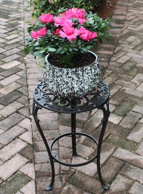 别墅花几托d办公室花创意花架置物架花盆架酒店家居摆件欧式铸铁