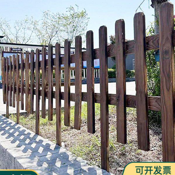 栏杆防腐木栅栏围栏花园小篱笆装饰别墅庭院院子院墙户外围墙护栏