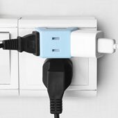 迷你牛无线转换插头一转三多用旅行电源拓展家用插排插座转换器