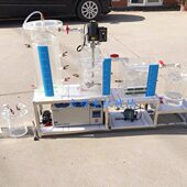 透明有机玻璃厌氧好氧反应器A2O污水泥生化实验装 置亚克力一体化