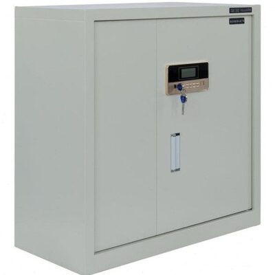 华鼎电子密码文件柜HD504连体双门两斗保密柜办公家用柜子
