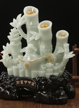 财富节节高招财竹子n摆件家用客厅酒柜收银前台装饰品店铺开业礼