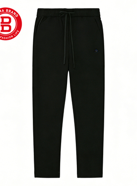 宾玛（男装）秋冬新品百搭加绒抽绳休闲裤宽松直筒裤254HHN1201