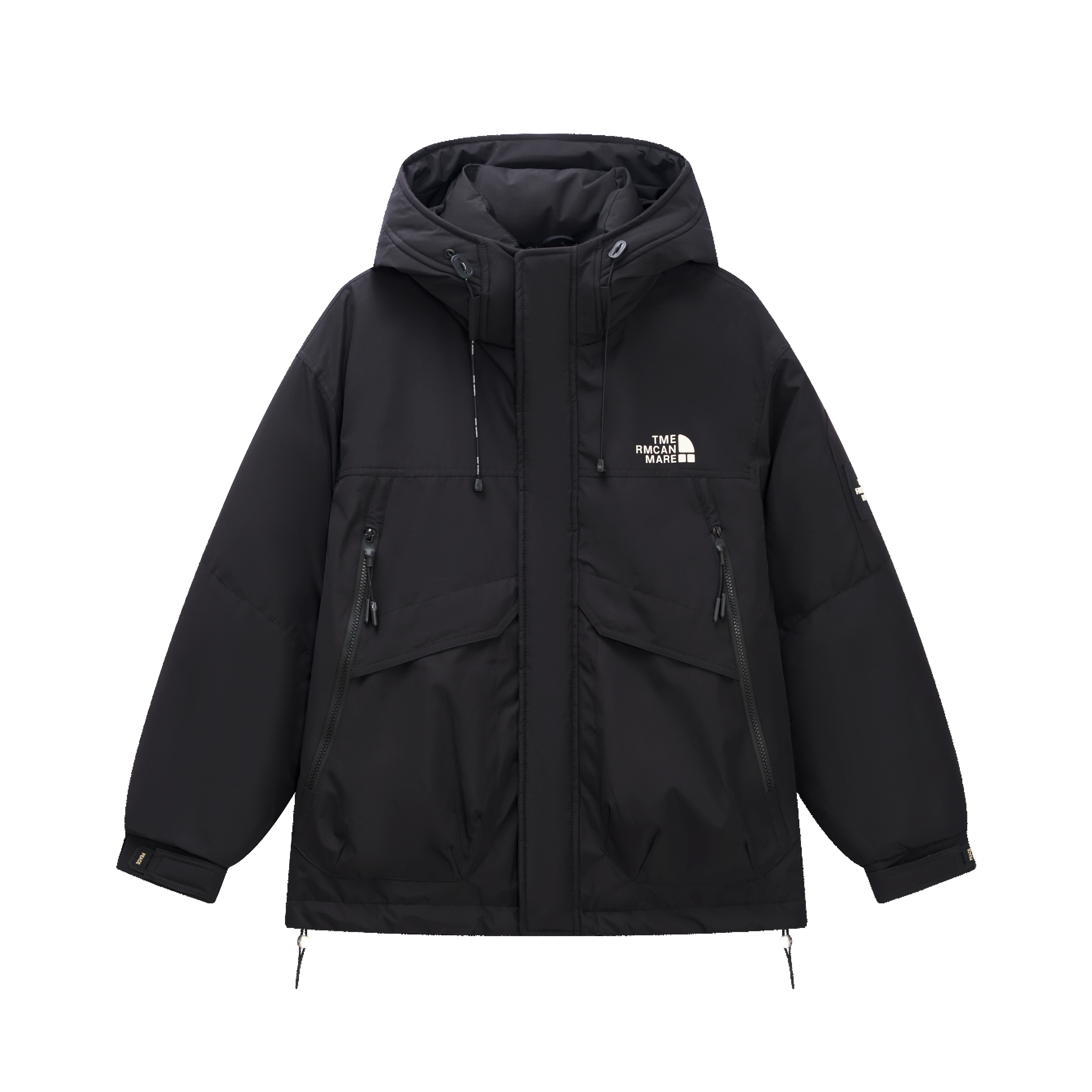 宾玛男装短款羽绒服防风加厚外套