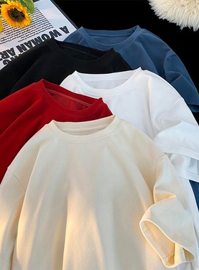 宾玛（男装）中袖德绒T恤秋冬男生加绒加厚圆领打底衫上衣APT755