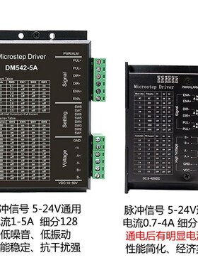 57步进电机套装 单双出轴 大扭矩1.3N.m至3.6 驱动器DM542 TB6600