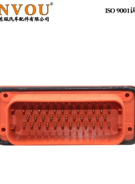 35针ECU电动汽车防水连接器接插件EPEC776231-6控制器橙色直针座