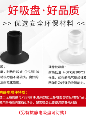 气动机械手ZP2-05/06/11/14/18/20UTN/S/GS单层平型薄型真空吸盘