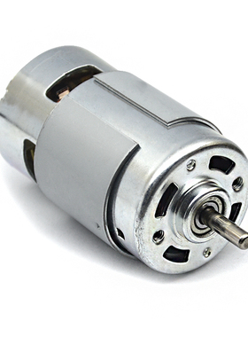 775电机6V12V圆轴D型轴前滚珠轴承马达大功率扭矩电机可发电