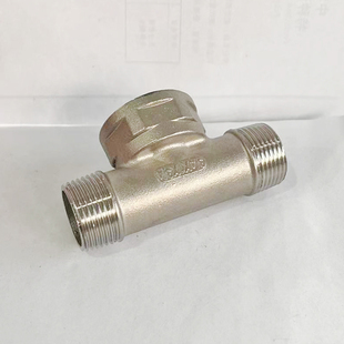 不锈钢内外丝变径三通异径T型三通内外螺纹变头水管接头中大三通