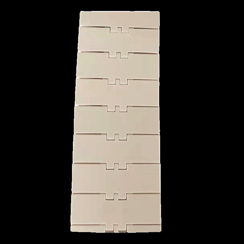 塑料炼板挡板输送机设备配件塑料工业食品级网带直炼60P输送带