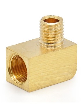 简蓝 直角接头 25636/PL-406/内M8*1外M6螺纹/弯头卡套 油泵接头