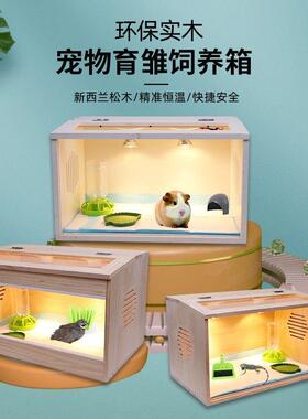 芦丁鸡饲养箱鹦鹉玄凤幼鸟小鸭育雏箱宠物手养殖卢恒温保温灯笼子