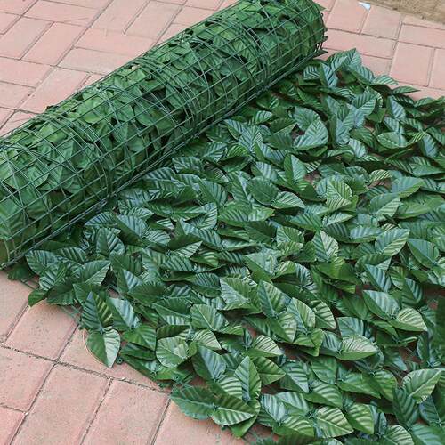 仿真植物墙面装饰栅栏篱笆绿叶阳台遮挡叶子绿植吊顶花园庭院围栏