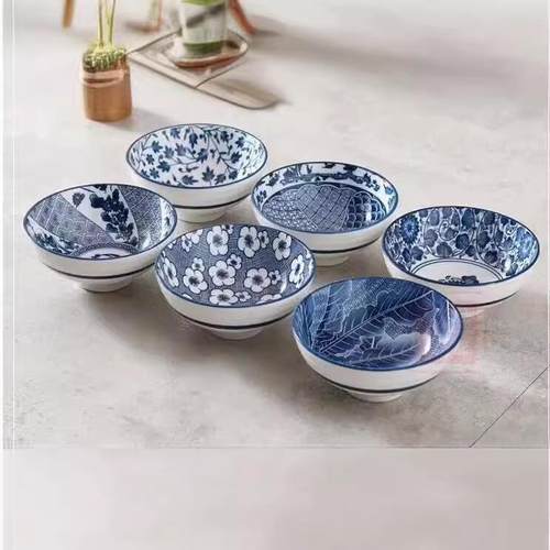 日式陶瓷青花瓷碗 家用米饭碗商务节日婚庆赠品礼品创意礼盒套装