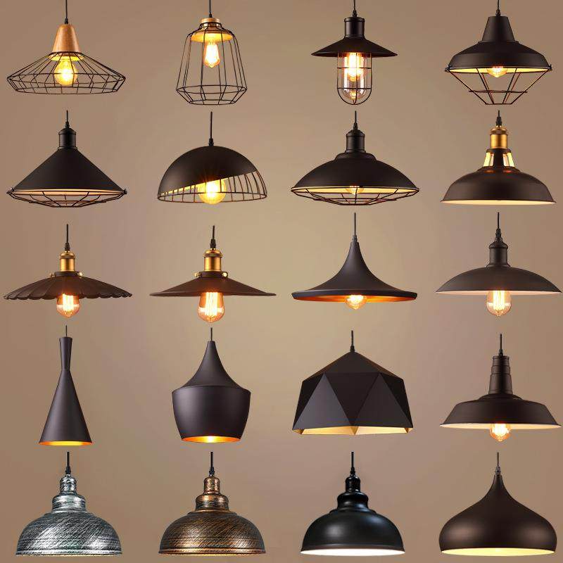 loft创意个性单头铁艺复古工业风餐厅办公室工程商铺装饰照明吊灯,家装灯饰光源,智能吊灯,淘宝优惠券,粉丝福利购,淘宝优惠卷