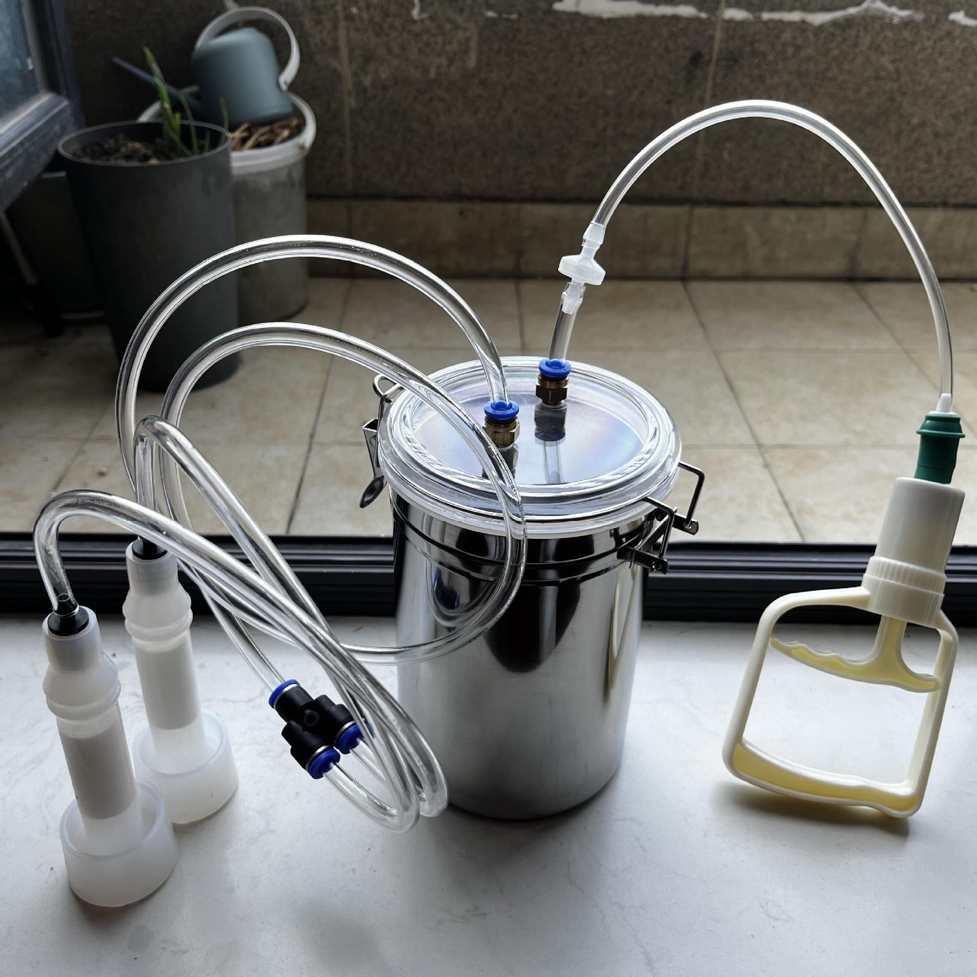 手动小型挤羊奶器吸羊奶机器家用羊用易操作不锈钢2L工具