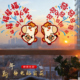 旦氛围春节装 2026年马年新年装 饰静电贴玻璃门贴纸过年元 饰品窗花