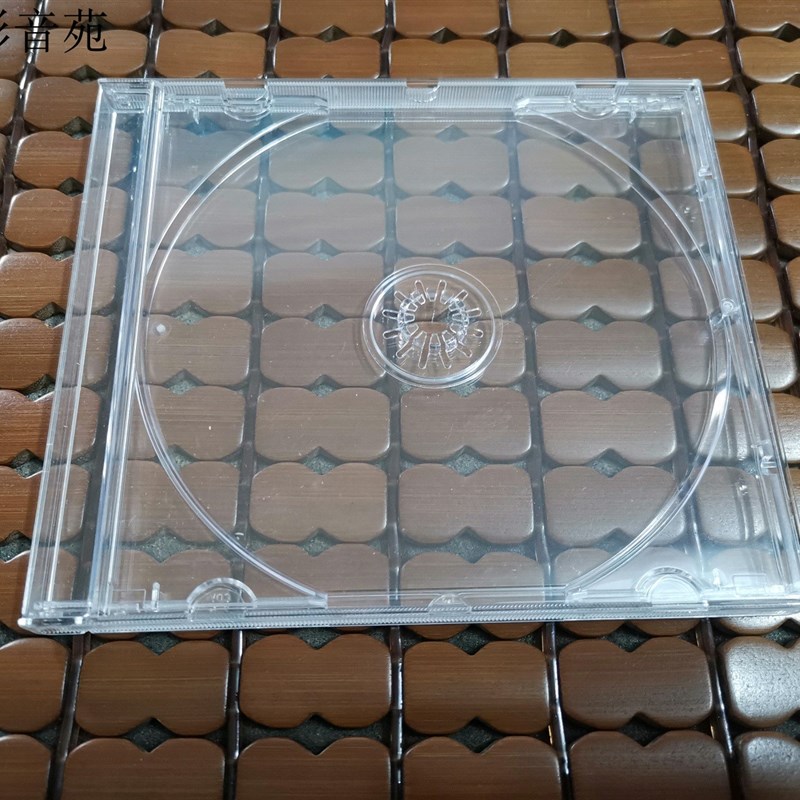 进口 光盘盒 碟盒 老版盒子 透明 CD盒 方点K  3对半圆形扣 PS塑