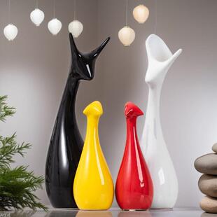 宏赫新中式客厅摆件家居餐边柜酒柜装饰品陶瓷工艺品ins风小礼品