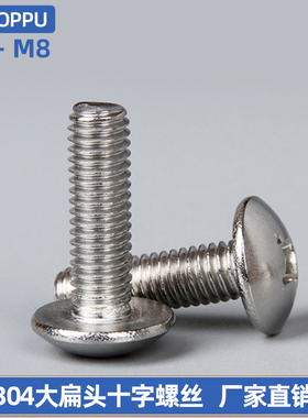 M6M8 304大扁头十字槽机牙螺丝钉TA*8x10x12x14x16x18x20x25-90