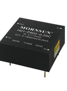 HO1-P602-0.25C金升阳DC-DC电源模块 隔离单路比例可调高压输出