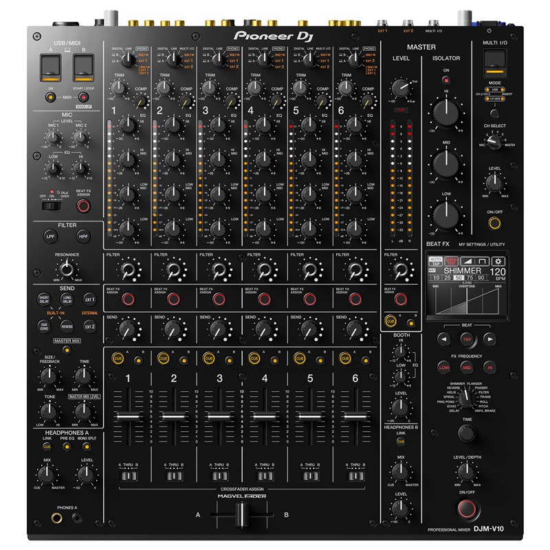 全新先锋DJM-V10混音台6通道DJMV10高音质输出的酒吧DJ混音器现货