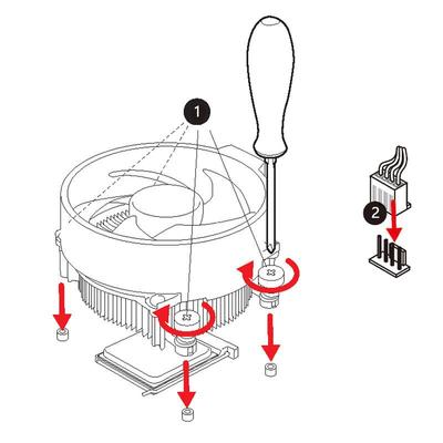 AMD锐龙散热器 R5 3600 5600X R3 1200 3200G 3700X AM4原装风扇