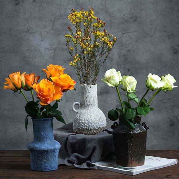 器昔手工欧式复古陶瓷干花插花瓶客厅艺术大摆件样板家居装饰花器,家居饰品,花瓶,淘宝优惠券,粉丝福利购,淘宝优惠卷