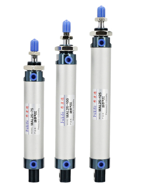 铝合金迷你气缸MAL25X25小型缸径125气刚50可调行程气动75薄型100