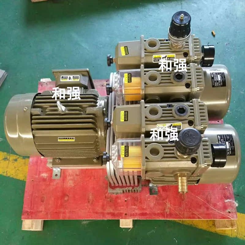 YUXU真空泵 WQB120-P-V/VB 一吸一吹120气泵4KW 无油旋片式真空泵