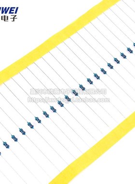 75R82R91R100R110R120R130R150欧姆1%金属膜电阻1/6W1/4W1/2W1W3W