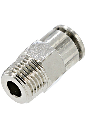 气动接头全铜金属快插高压PC8-02螺纹直通软管耐高温气管快速接头